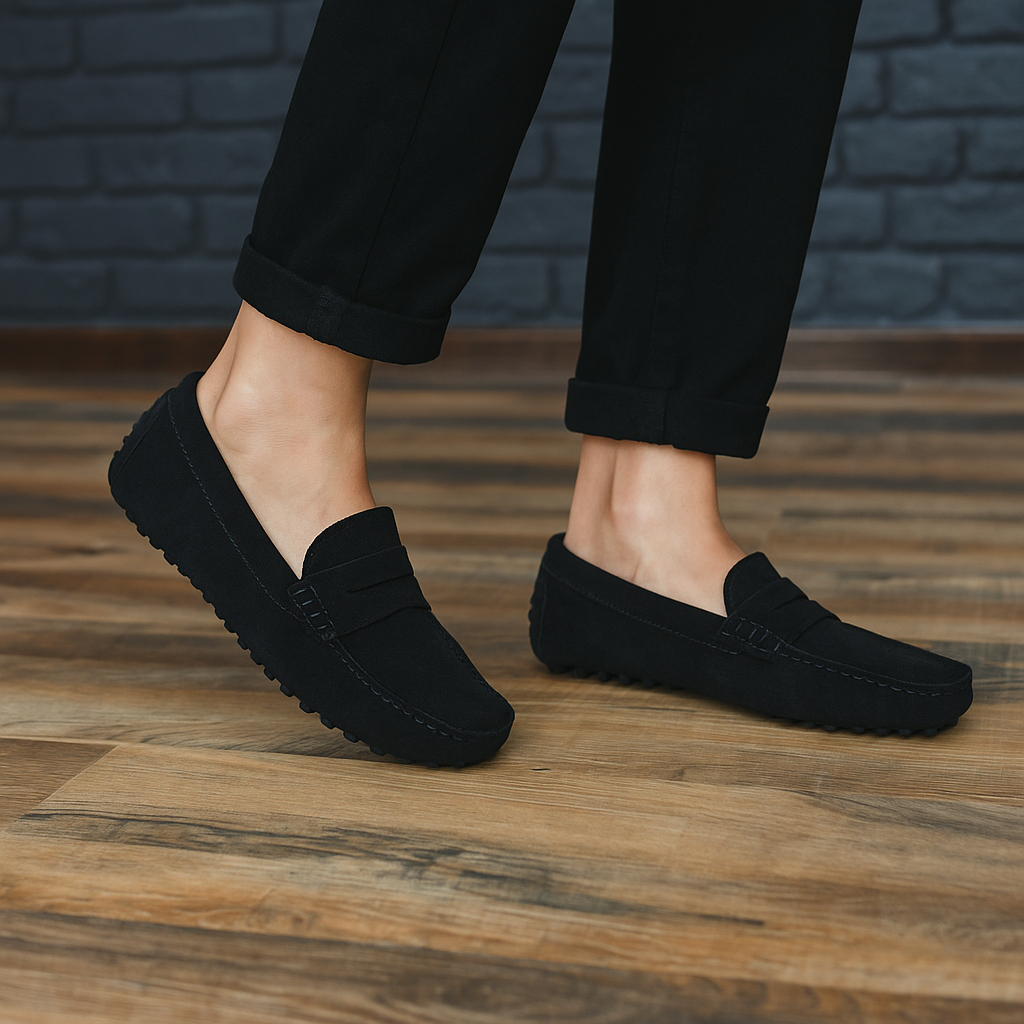 Chaussure Daim Noir Femme