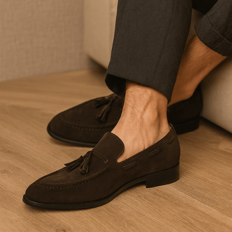 Mocassin à Gland Marron Homme