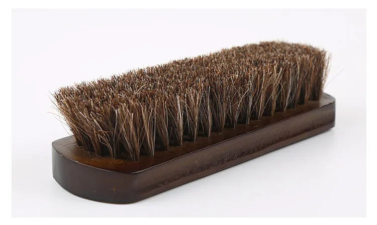 Brosse en Crin de Cheval – Finition & Brillance du Cuir