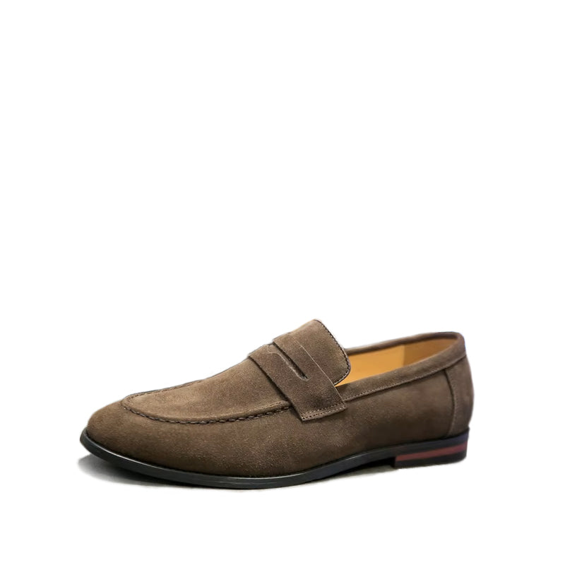 Mocassin Daim Homme Taupe