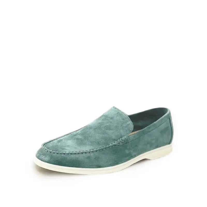 Mocassin Daim Vert Homme
