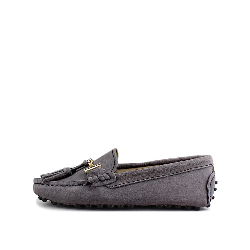 Mocassin Indien Femme - Gris Foncé
