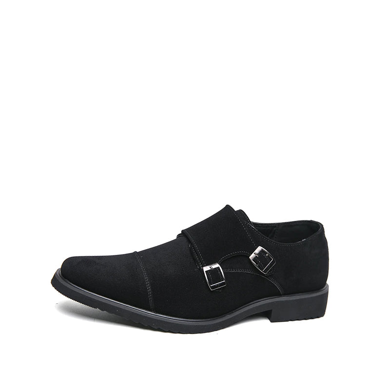Chaussure Double Boucle Homme Daim
