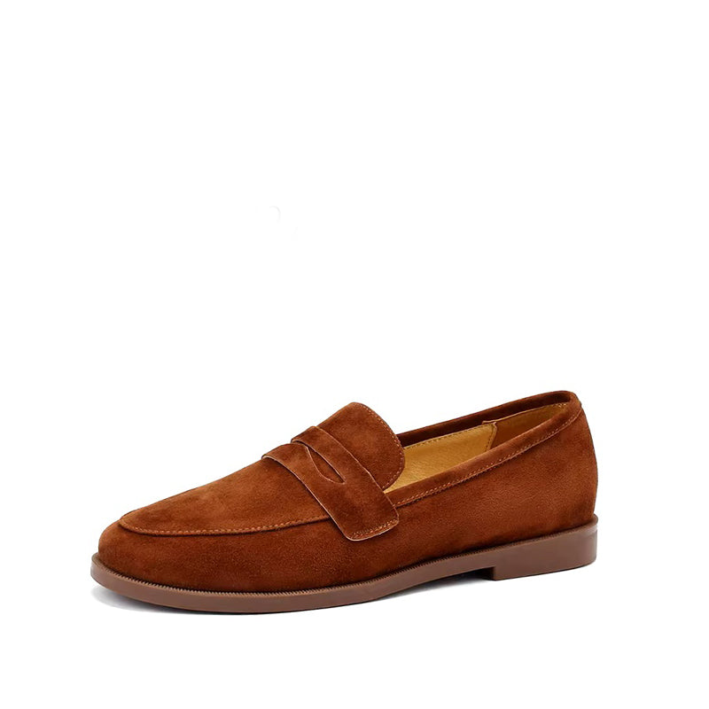 Mocassin Nubuck Femme - Camel