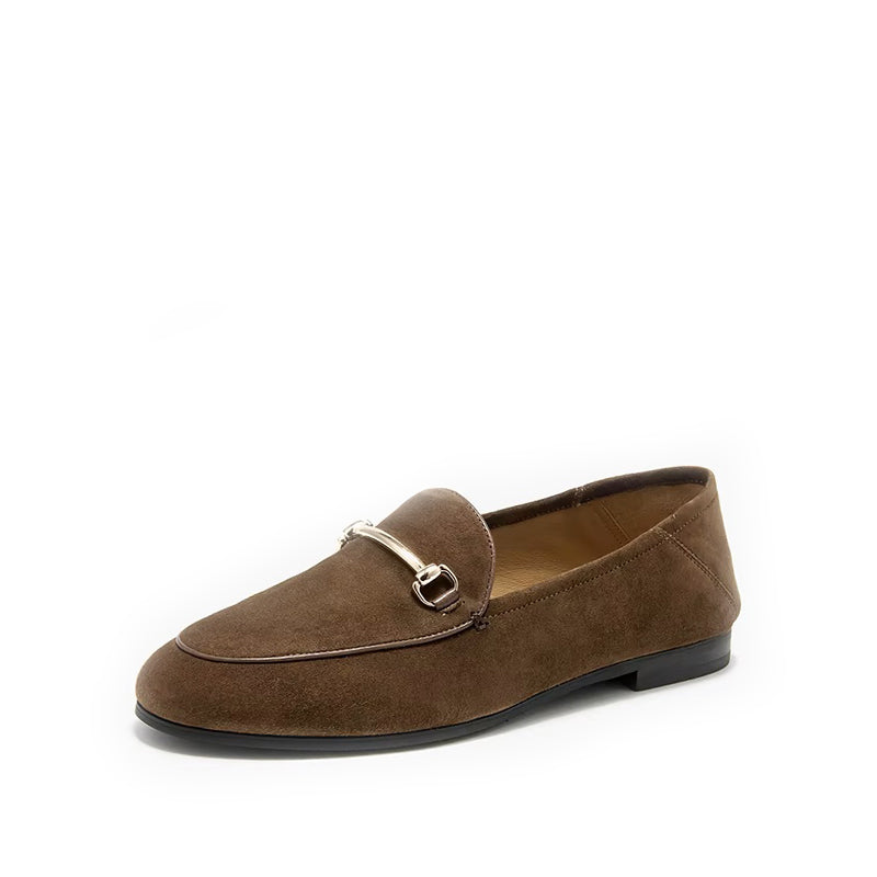 Mocassin Nubuck Femme - Marron