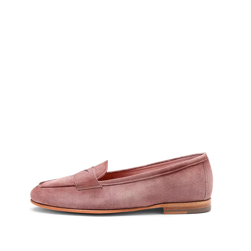 Mocassin Nubuck Femme - Rose