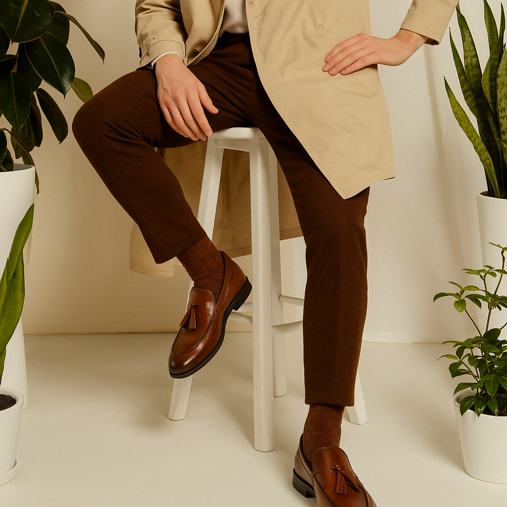 Mocassin à Gland Style Preppy - Marron - Mocassins