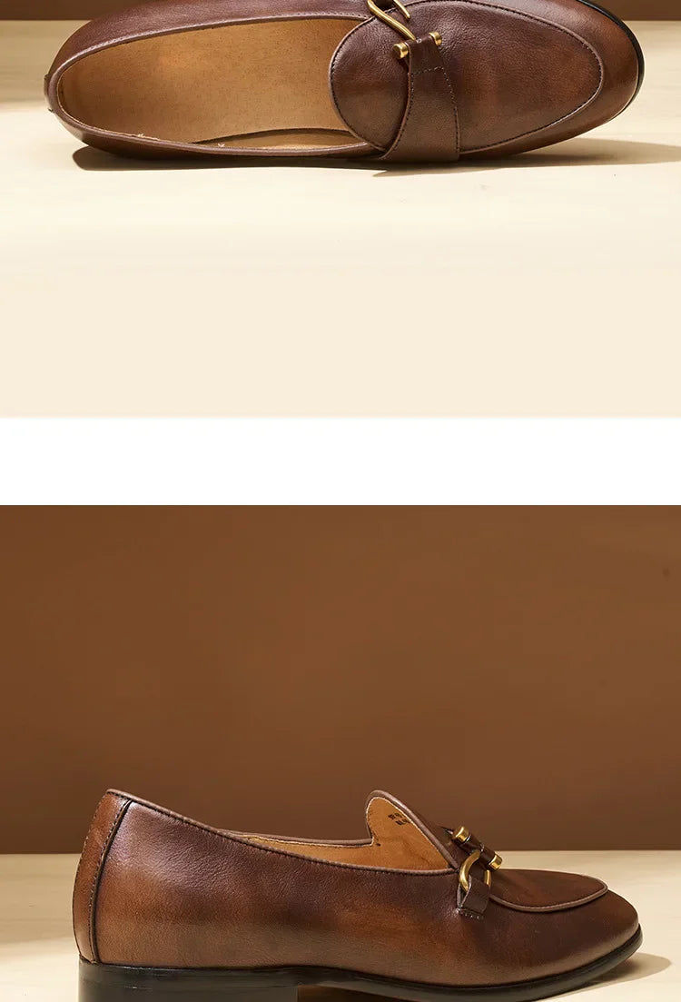 Mocassin en Cuir Véritable Noir - Heritage