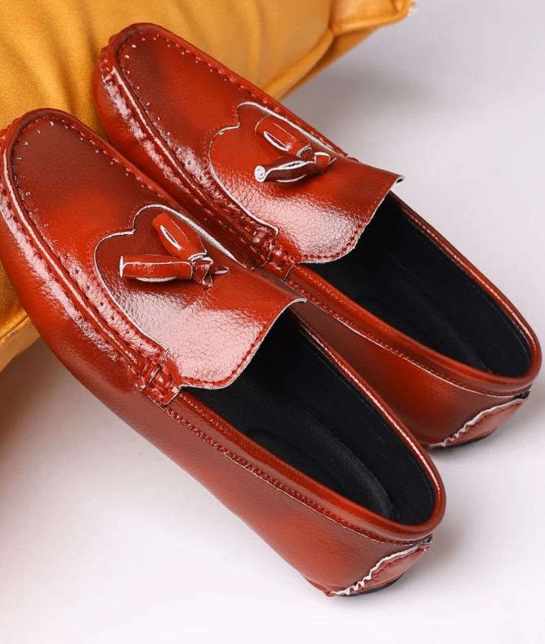 Mocassins À Gland en Effet cuir Avec Un Design Élégant Pour Hommes