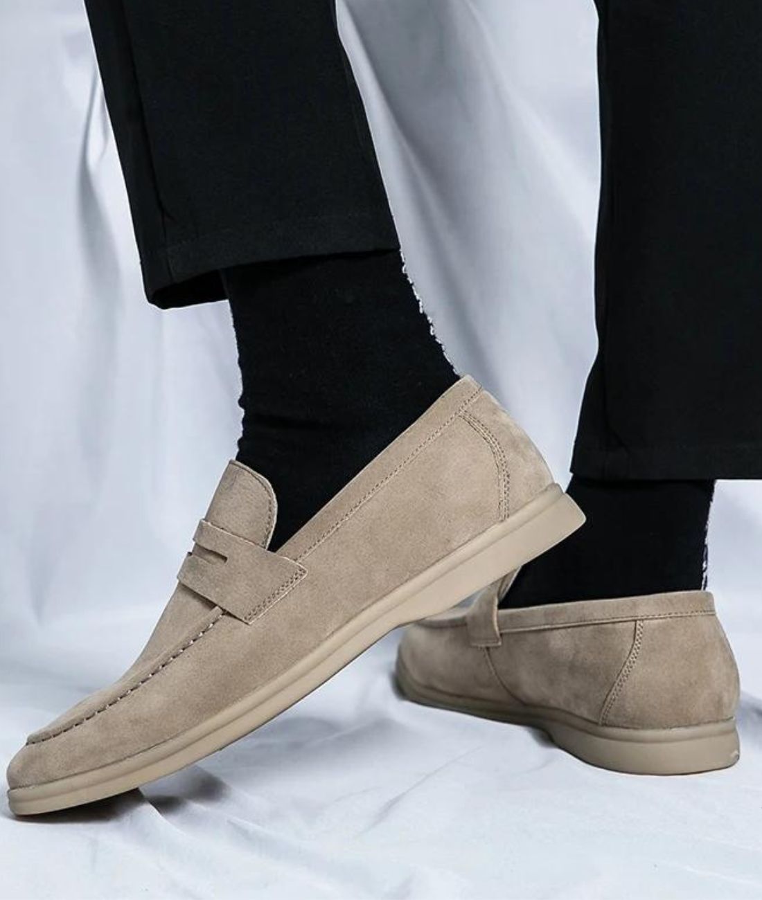 Mocassins En Suédine Synthétique Légers Pour Hommes