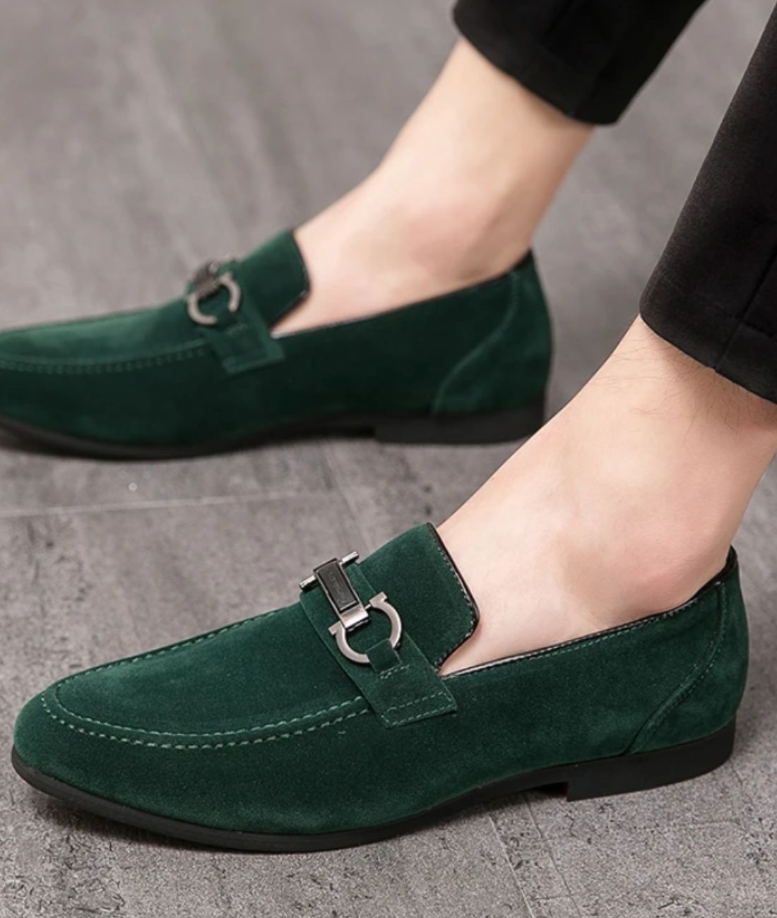 Mocassins Effet Suédine Classiques Pour Hommes