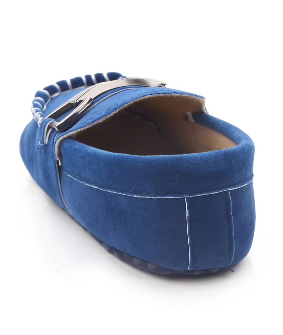 Mocassin en Daim Souple Bleu Nuit – Bébé