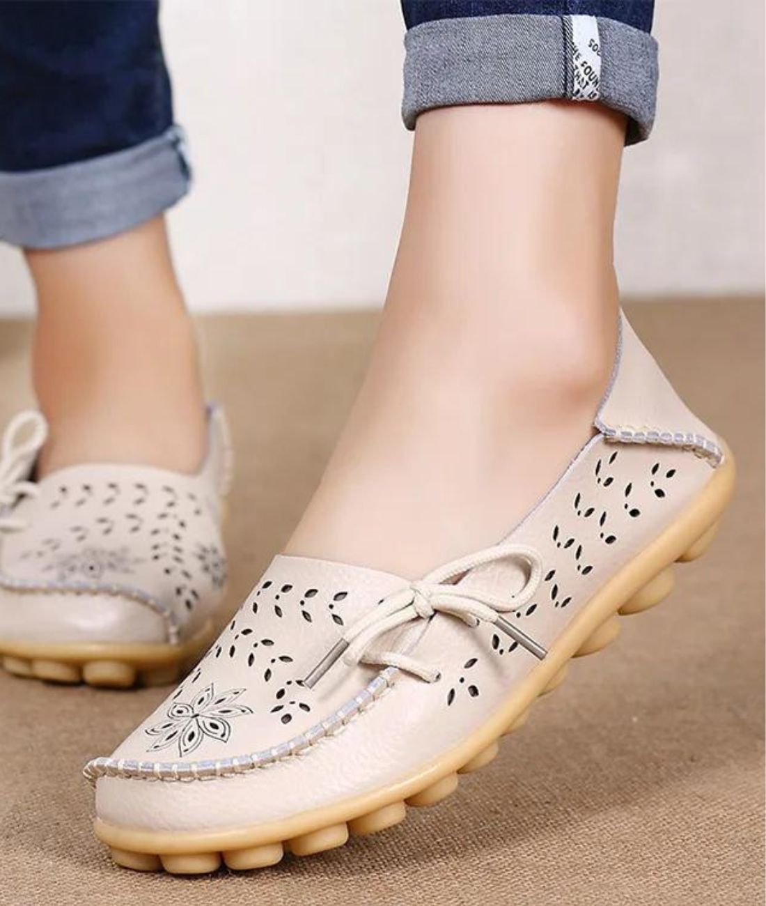 Mocassins D’été Ajourés Pour Femme