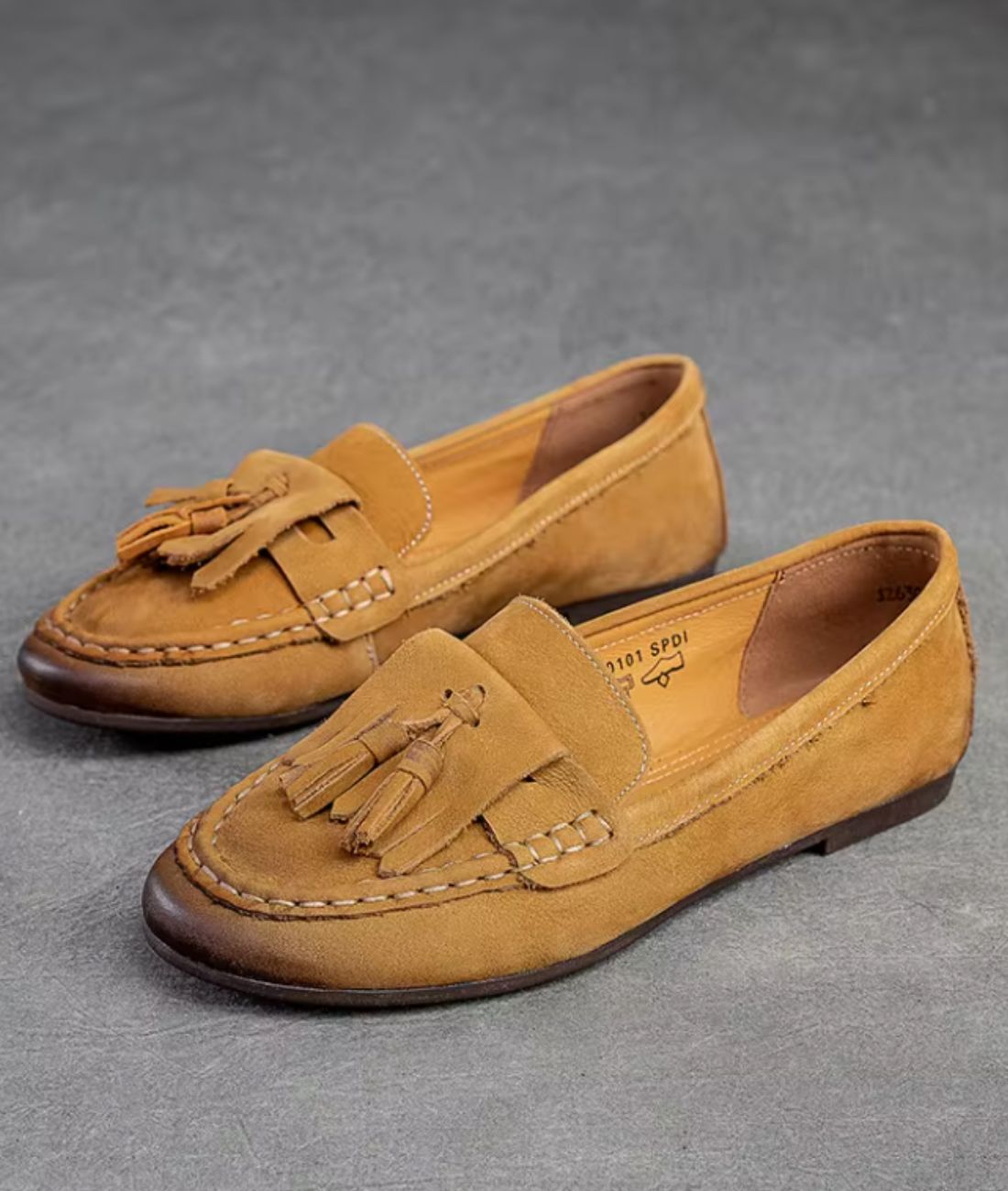 Mocassins Indiens En Suédine À Glands