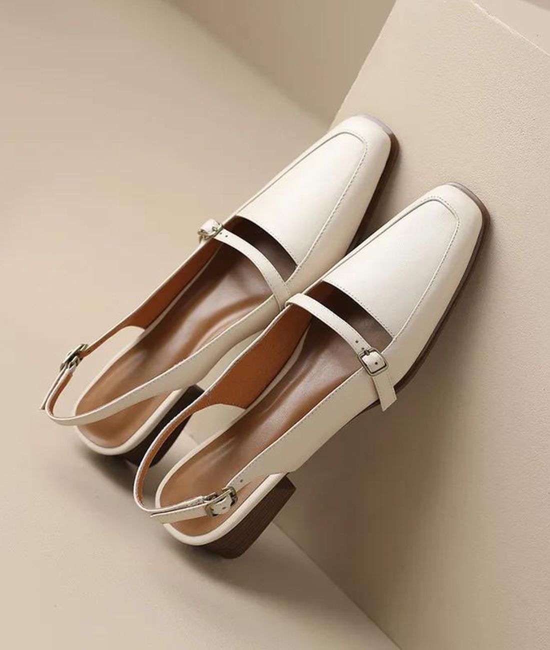 Mocassins Mule À Talons Carrés Pour Femme