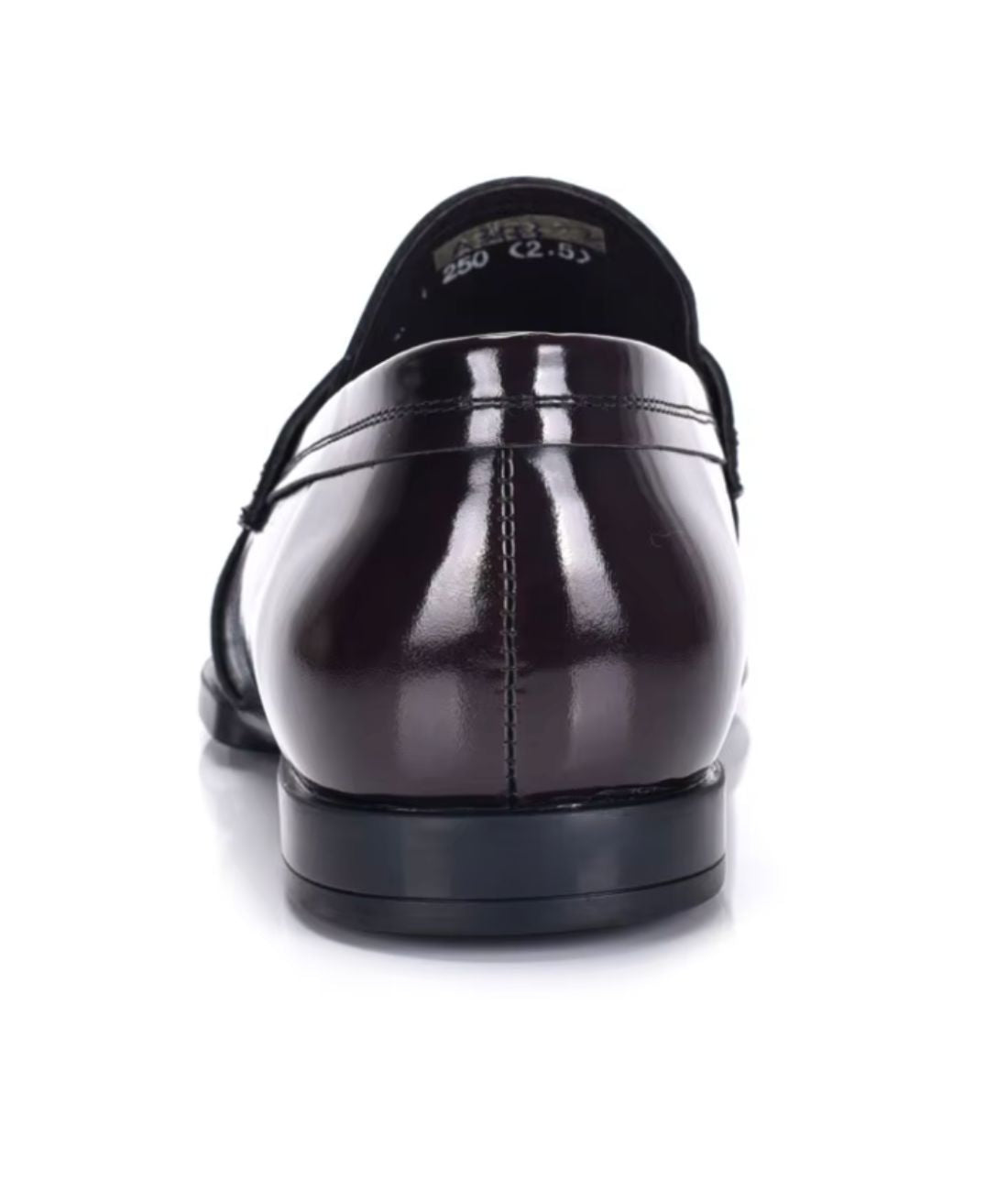 Mocassin en Effet vernis Noir Profond – Homme