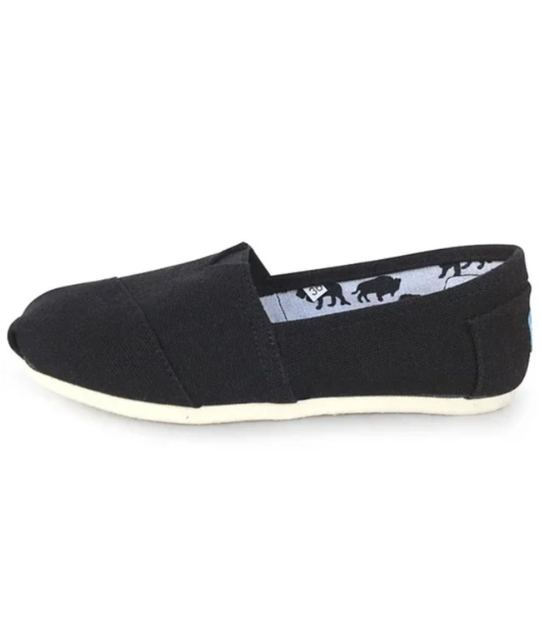 Mocassin Souple en Tissu Noir Profond – Femme