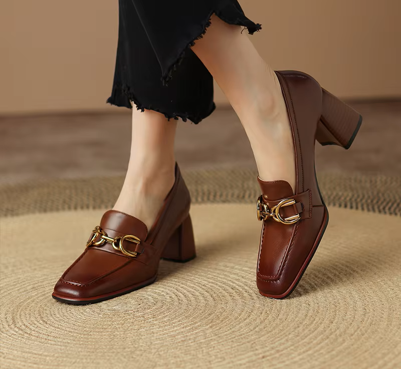 Chaussures à Talons Carrés Femme
