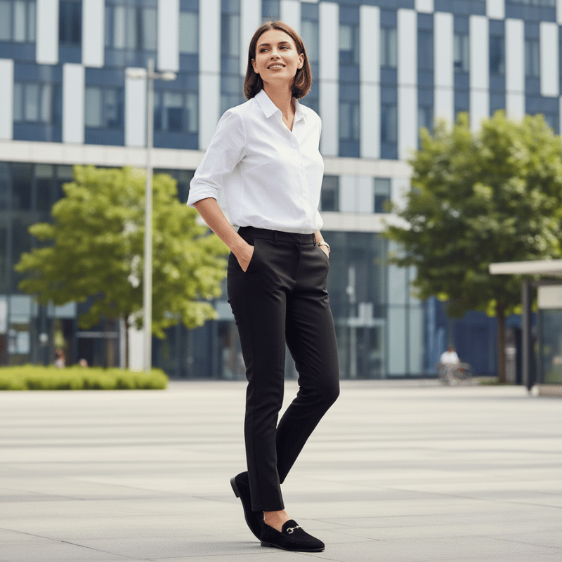 Mocassin Femme Cuir Noir