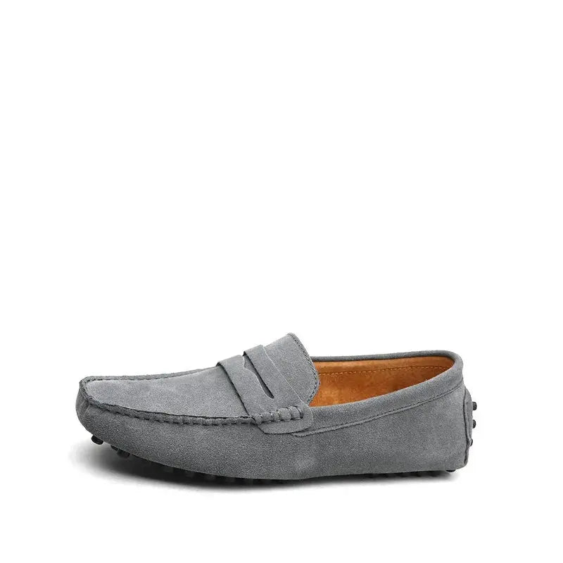 Mocassin Homme Daim Gris