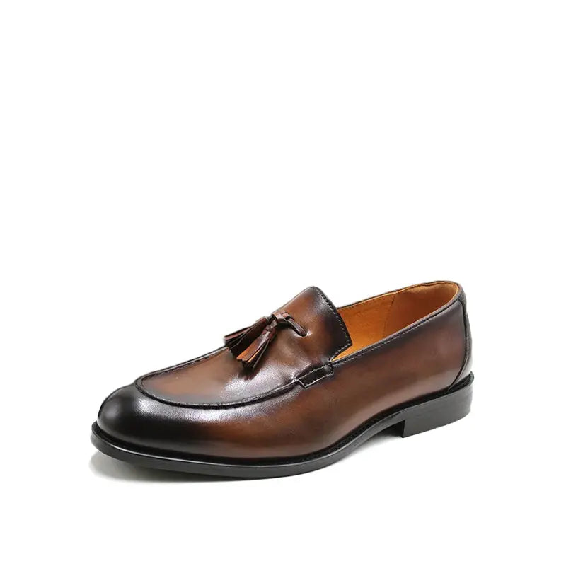 Mocassin à Gland Style Preppy - Marron