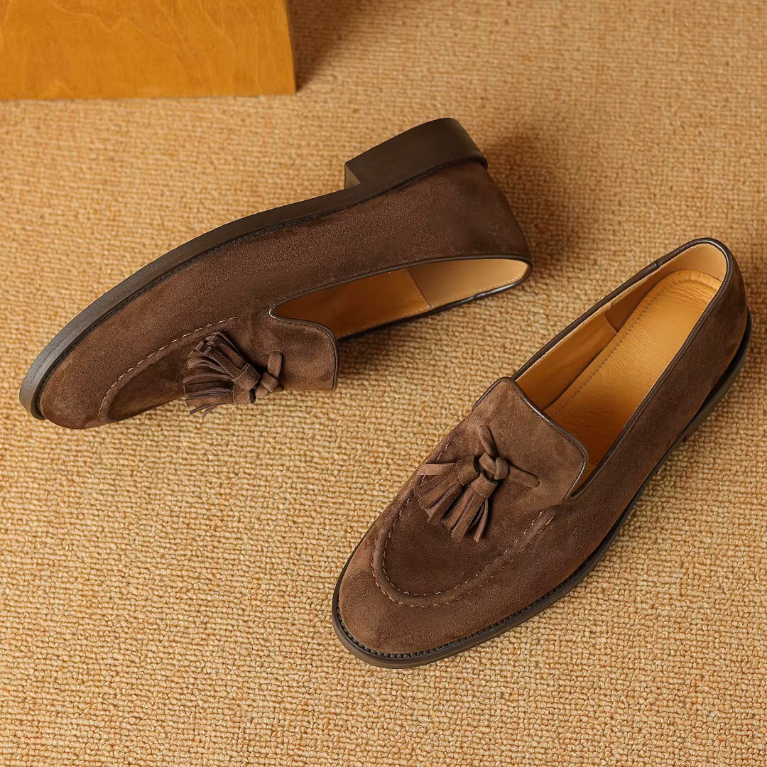 Chaussure Femme avec Gland Marron