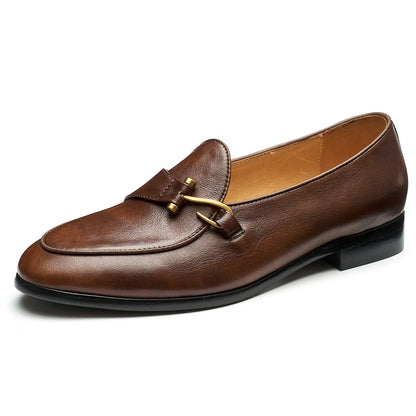 Mocassin en Cuir Véritable Noir - Heritage