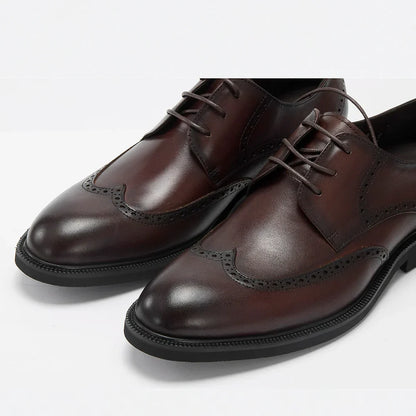 Mocassin Homme en Cuir Noir Intense Satiné – Prestige