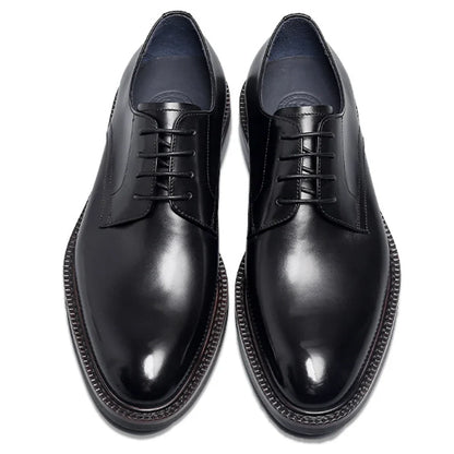 Derby Homme Cuir Noir Ébène Satiné - Heritage