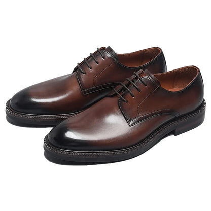 Derby Homme Cuir Noir Ébène Satiné - Heritage