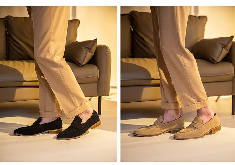 Mocassin Homme Daim Suédé à Glands – Regal