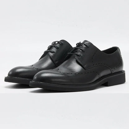 Mocassin Homme en Cuir Noir Intense Satiné – Prestige