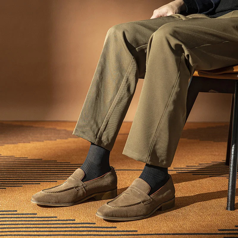Mocassin Homme Daim Suédé à Glands – Regal