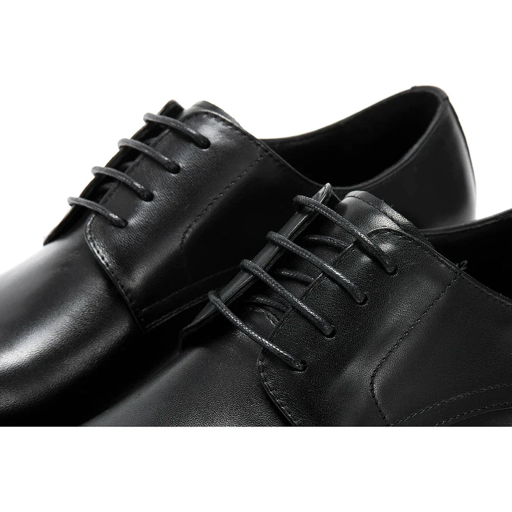 Derby Homme Cuir Noir Ébène Satiné - Heritage