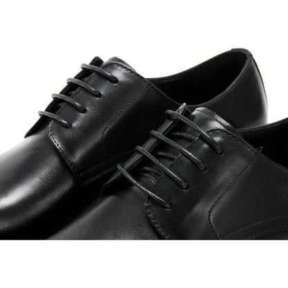 Derby Homme Cuir Noir Ébène Satiné - Heritage