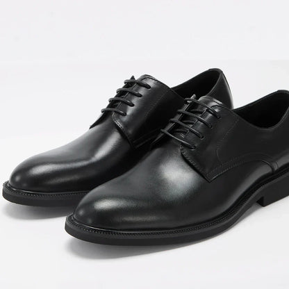 Derby Homme Cuir Noir Ébène Satiné - Heritage