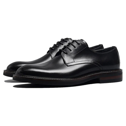 Derby Homme Cuir Noir Ébène Satiné - Heritage