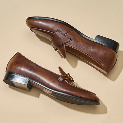 Mocassin en Cuir Véritable Noir - Heritage