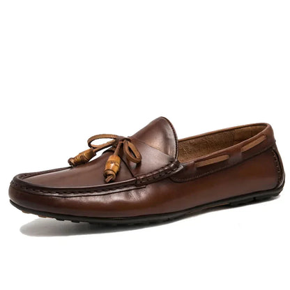 Mocassin Homme Cuir Satiné Mat Luxueux - Prestige