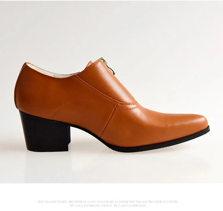 Mocassin Femme Talon Cuir Élégance Intemporelle – Élégance