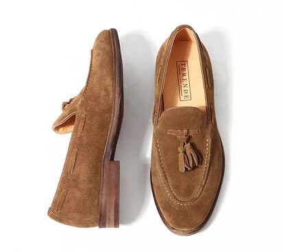Mocassin Homme Daim Grainé à Glands – Heritage