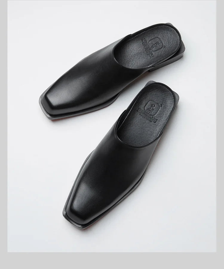 Mocassin Mule Homme Cuir Pleine Fleur – Heritage