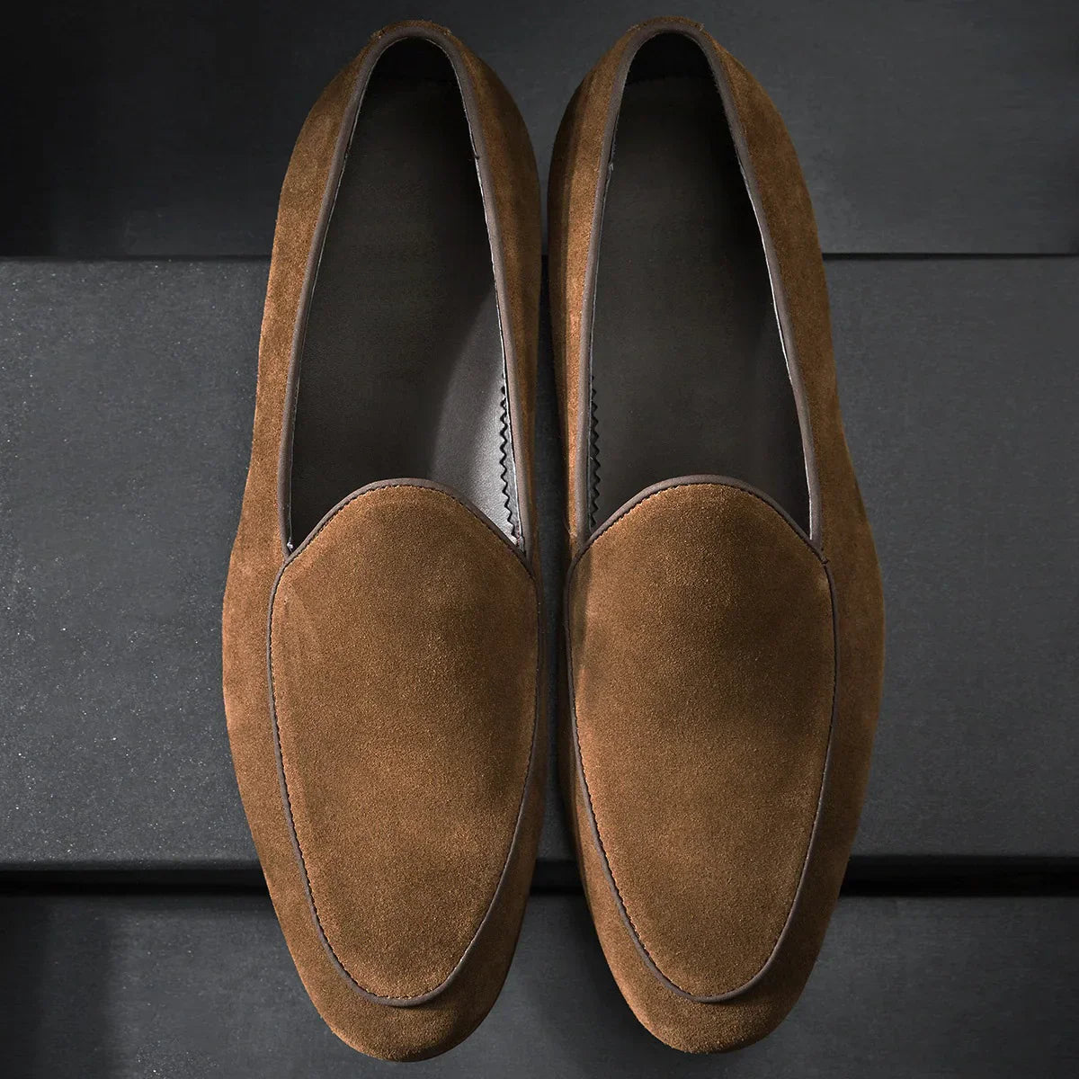Mocassin Homme Cuir Métallisé Élégant – Prestige