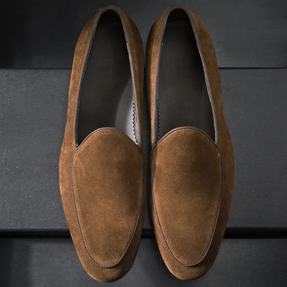 Mocassin Homme Cuir Métallisé Élégant – Prestige