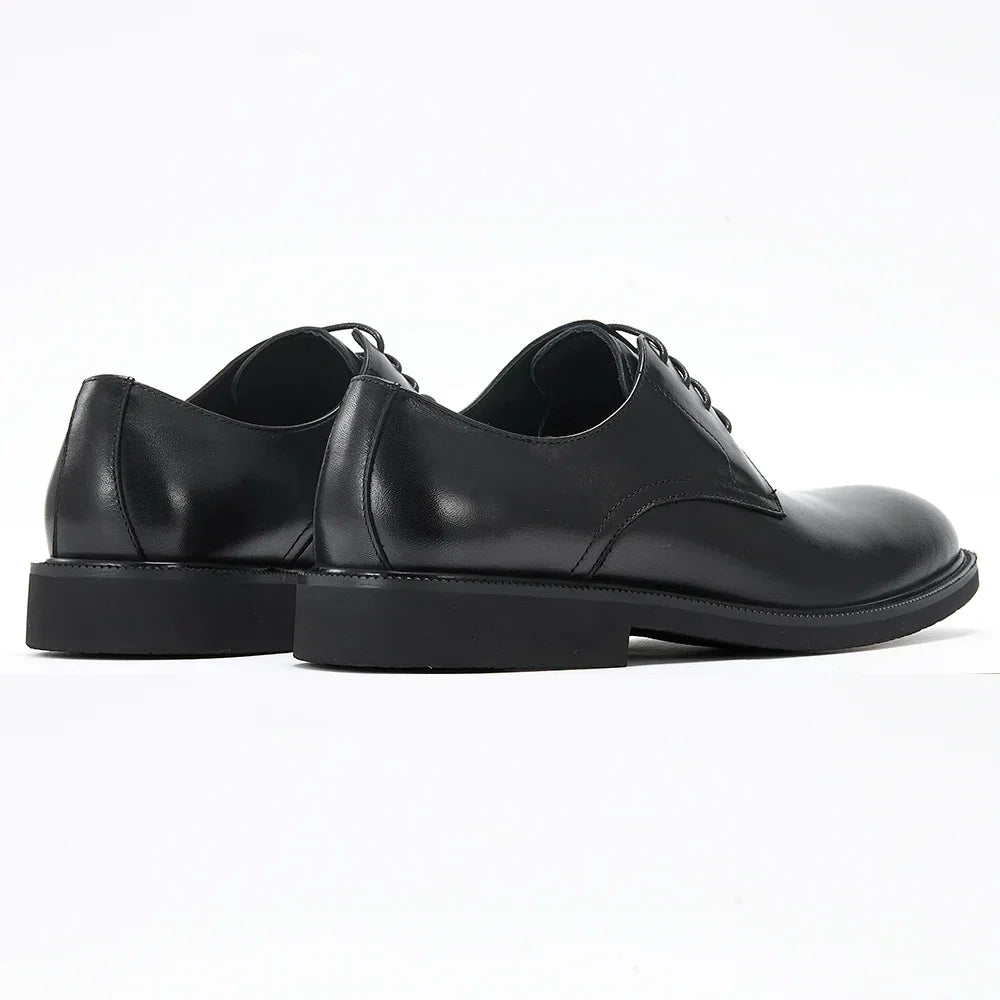 Derby Homme Cuir Noir Ébène Satiné - Heritage