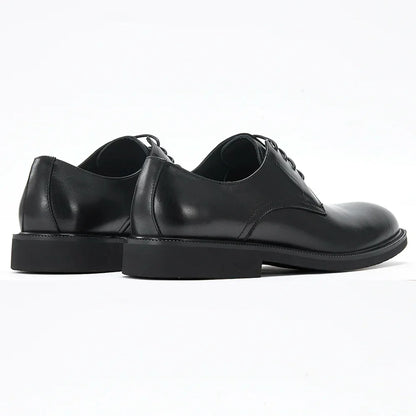 Derby Homme Cuir Noir Ébène Satiné - Heritage