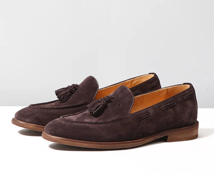 Mocassin Homme Daim Grainé à Glands – Heritage