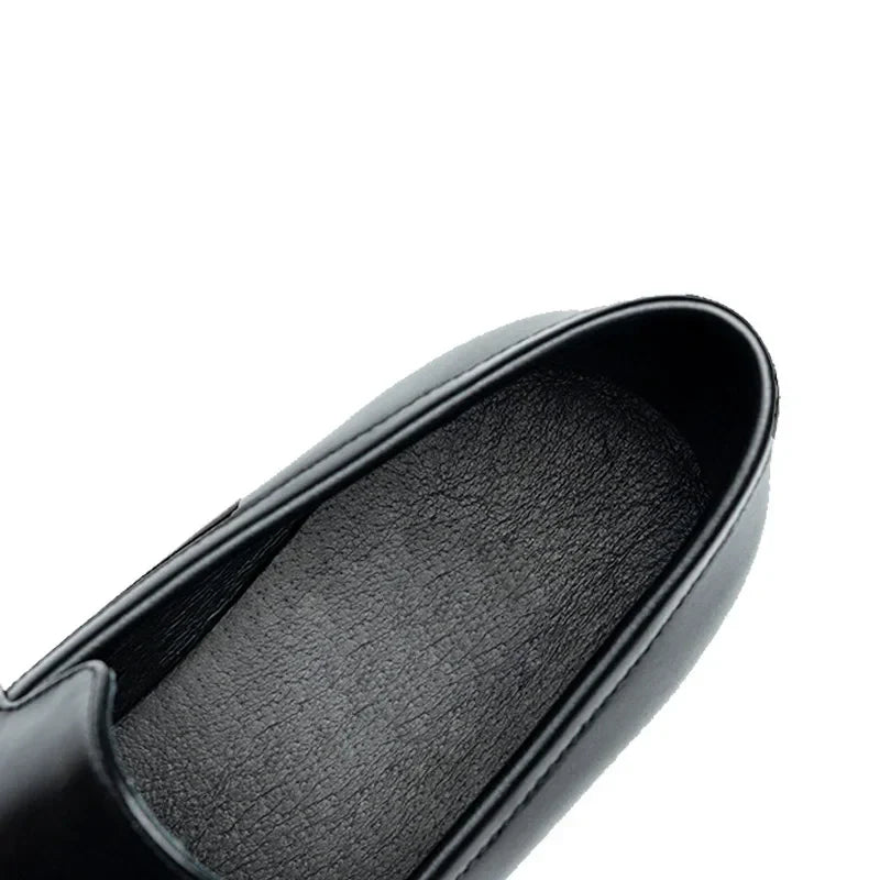 Mocassin Femme Talon Cuir Pleine Fleur Véritable – Heritage