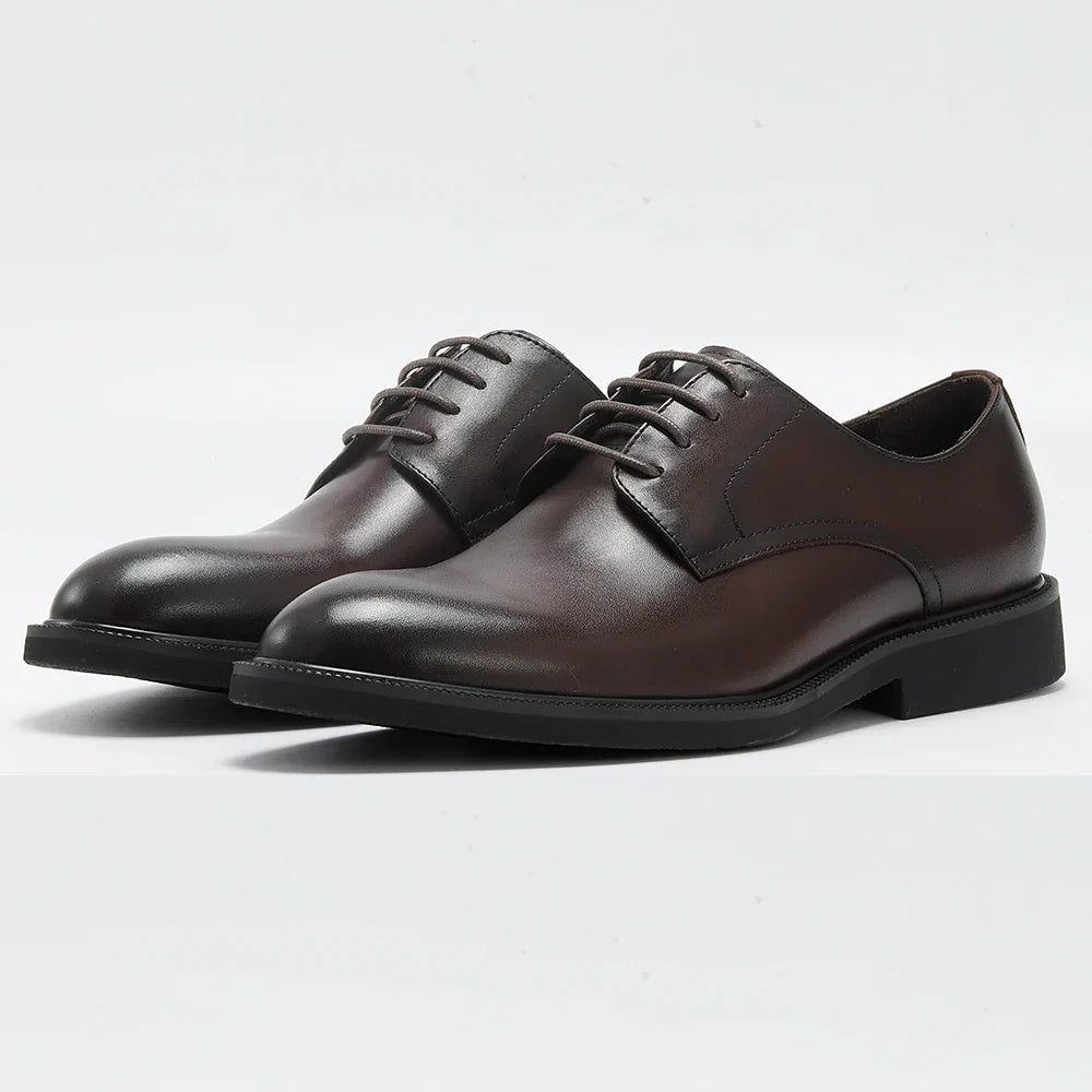 Derby Homme Cuir Noir Ébène Satiné - Heritage