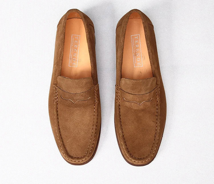 Mocassin Homme Daim Grainé à Glands – Heritage